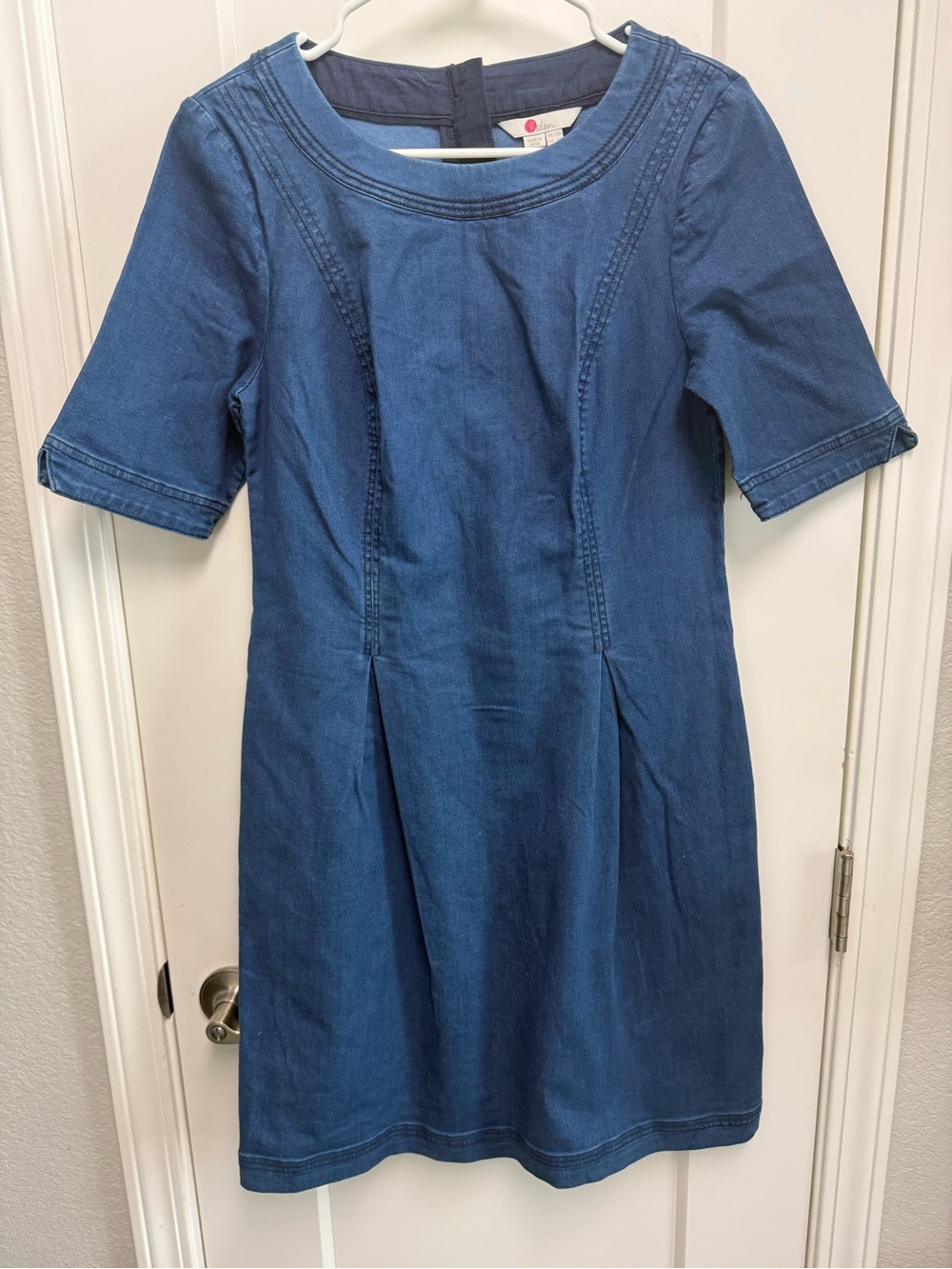 Boden Denim Crewneck Dress